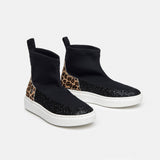 <b>ROAR SNEAKER SOCKS</b> lycra stocking with glitter and spotted print