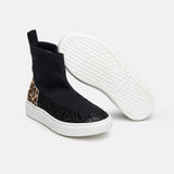 <b>ROAR SNEAKER SOCKS</b> lycra stocking with glitter and spotted print