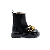 Stivaletto beatles nero catena bambina inverno 2021